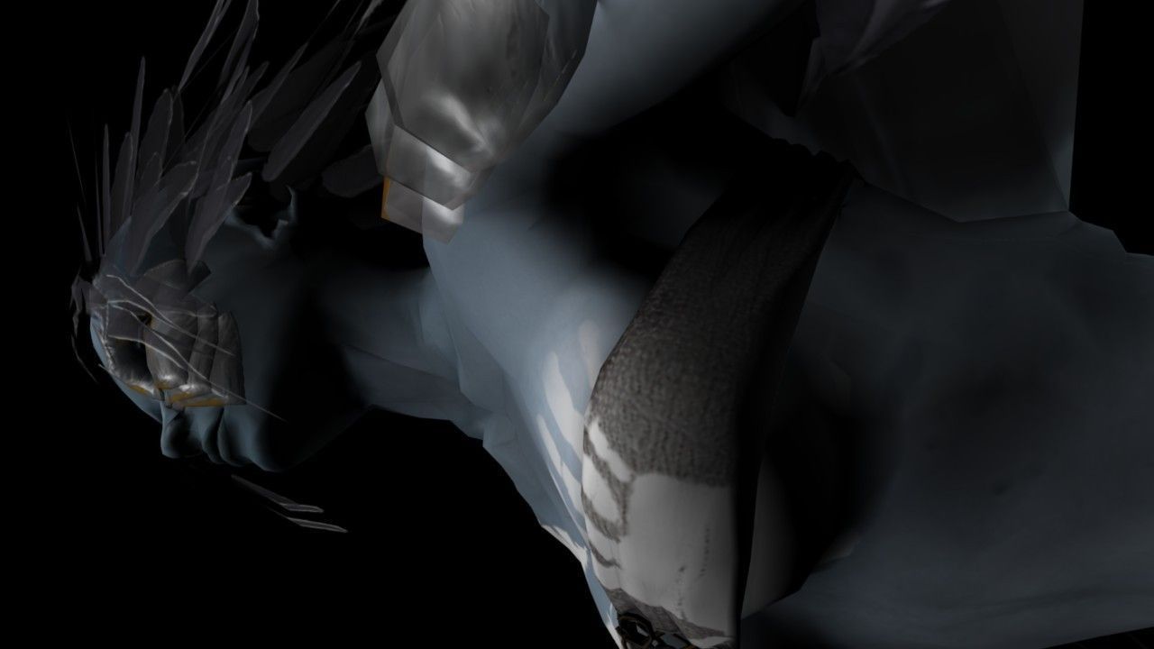 Clothed Harpy Low-poly 3D model_7