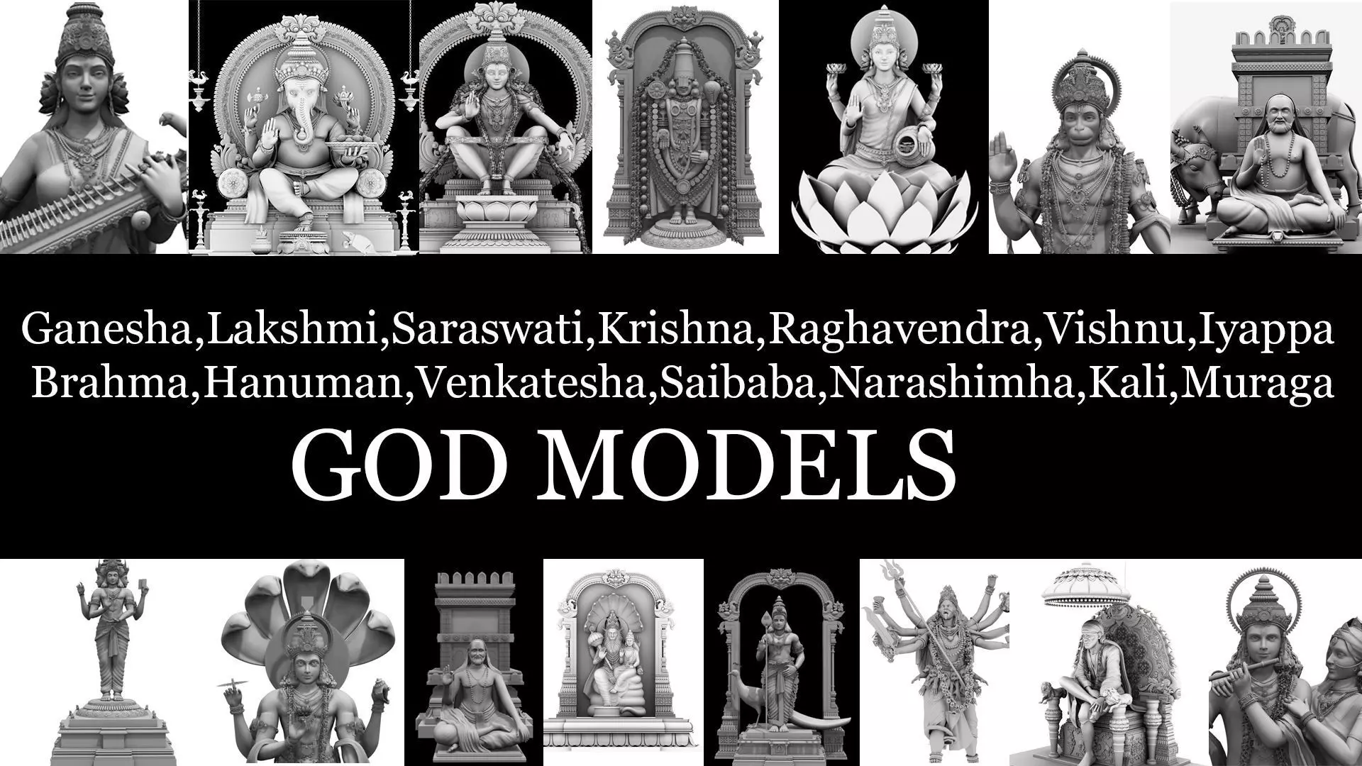 god models 3D model_0