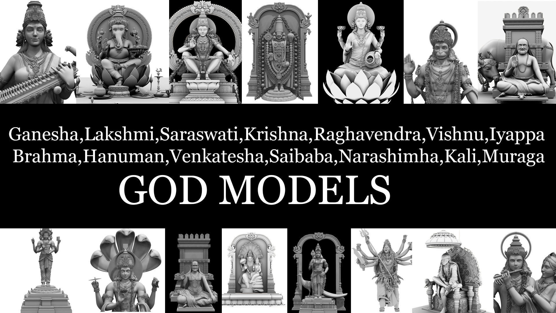 god models 3D model_5