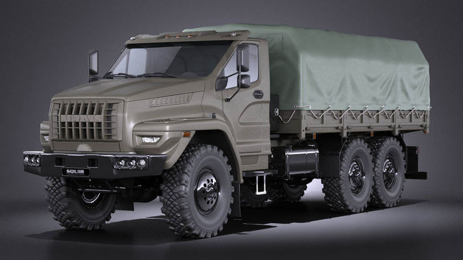 GAZ Ural Next 2015 Military 3D model