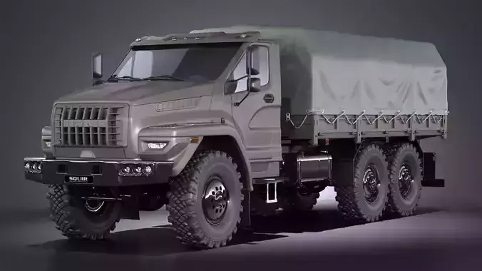 GAZ Ural Next 2015 Military 3D model