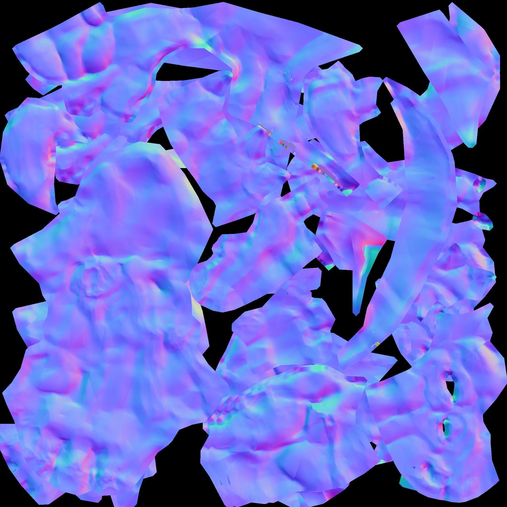 DevilDog orange monster Low-poly 3D model_19