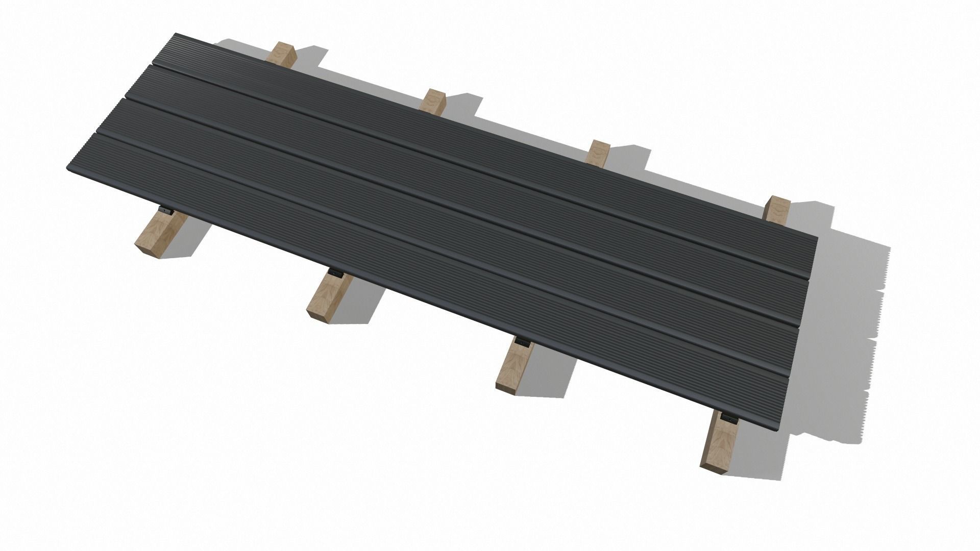 Decking board attachment point 3D model_5