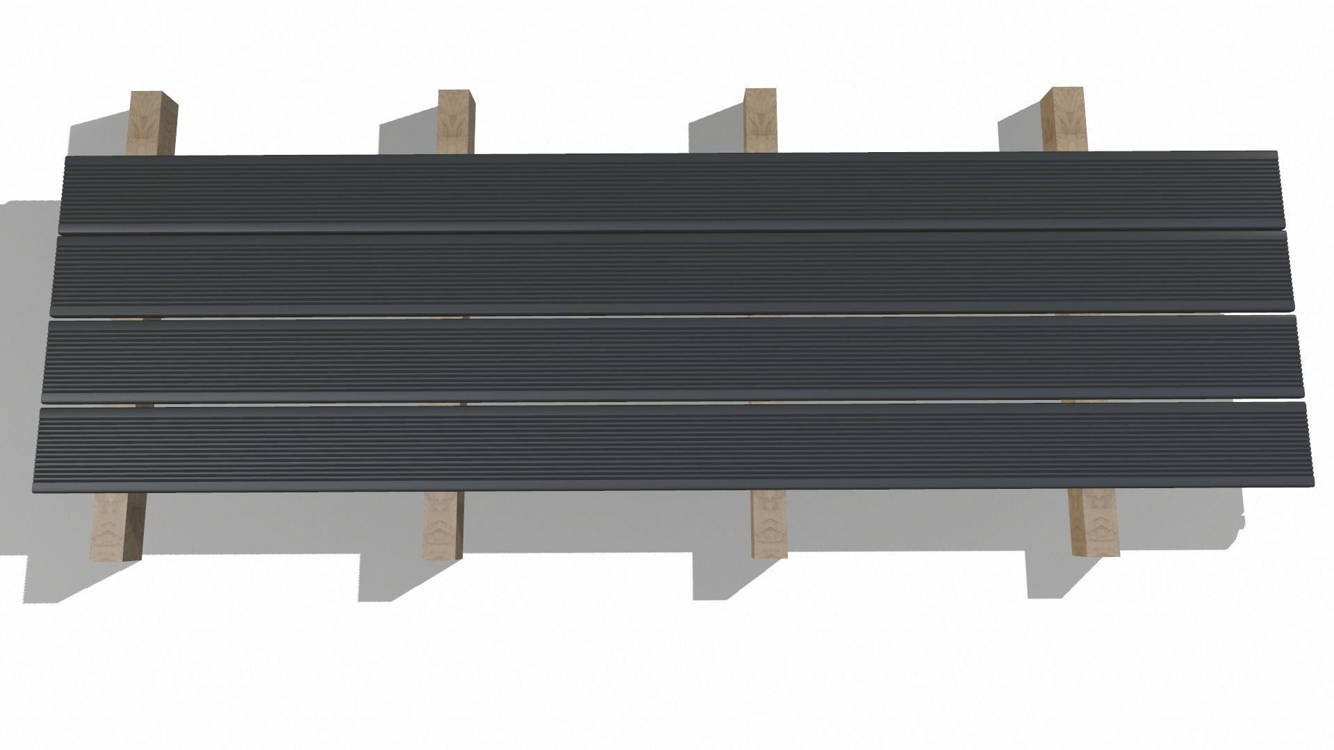Decking board attachment point 3D model_6