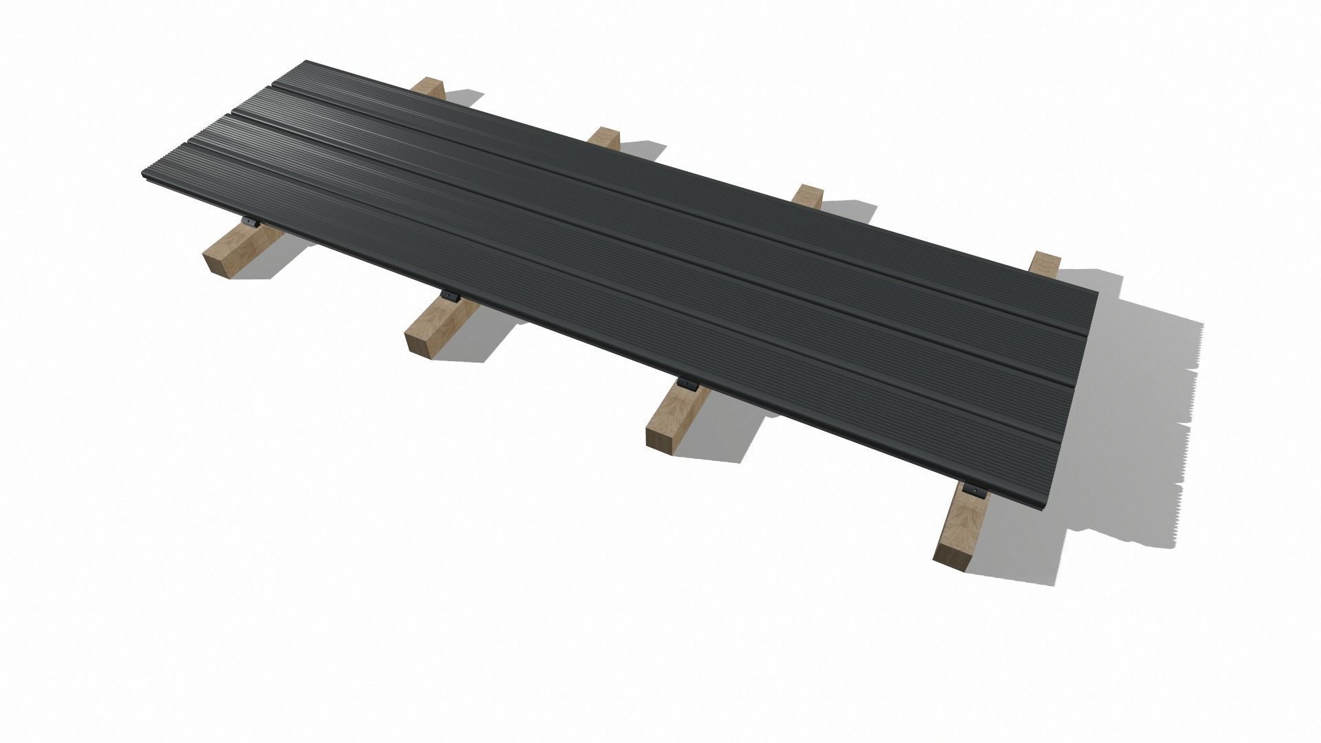 Decking board attachment point 3D model_4