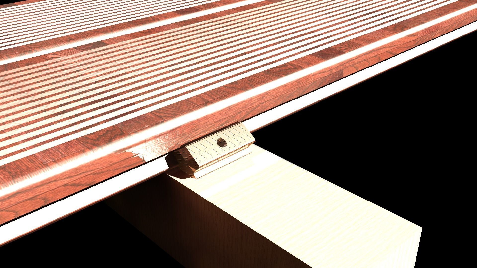 Decking board attachment point 3D model_16