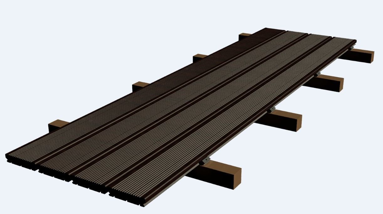Decking board attachment point 3D model_11