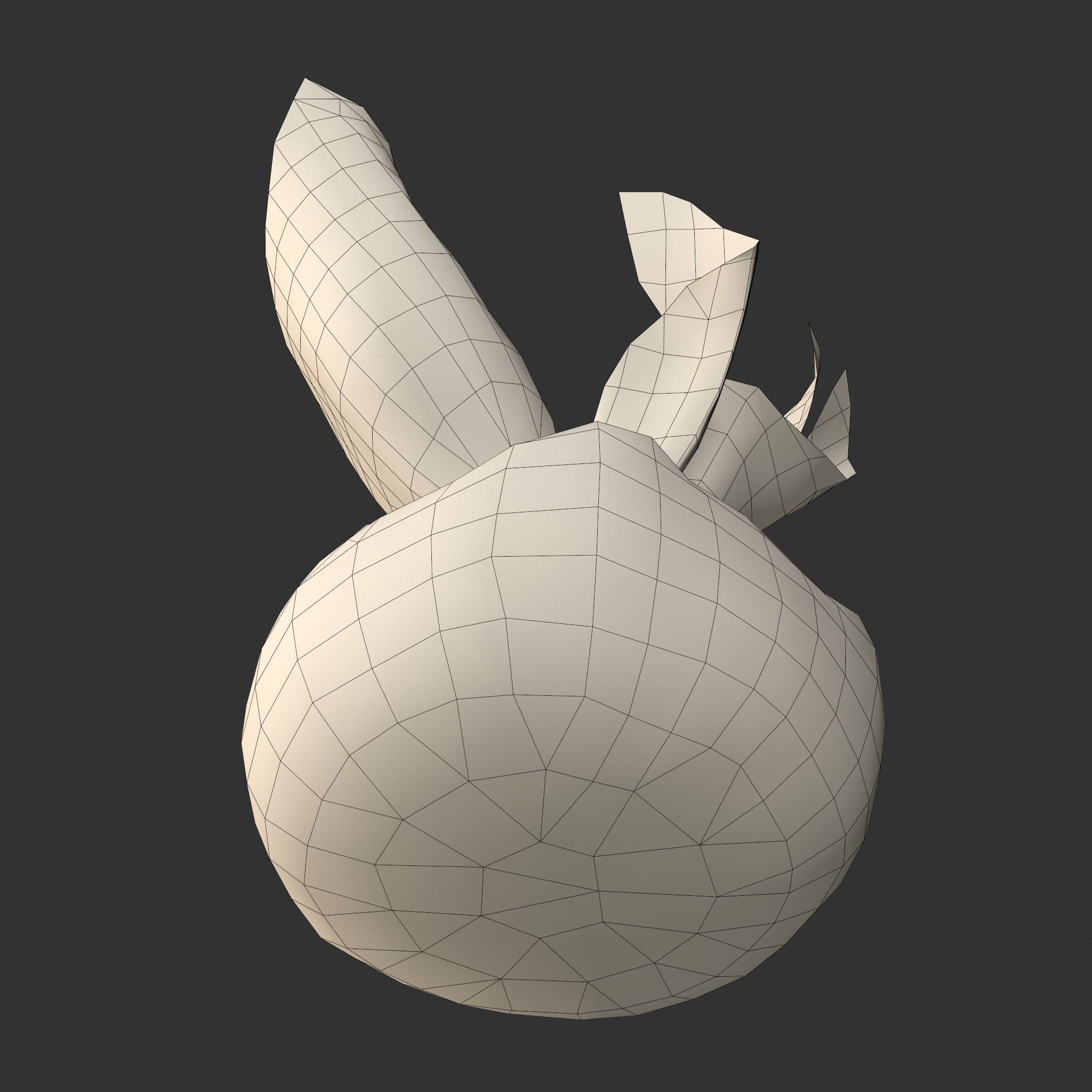 Medieval Cheese Sacks Low-poly 3D model_11