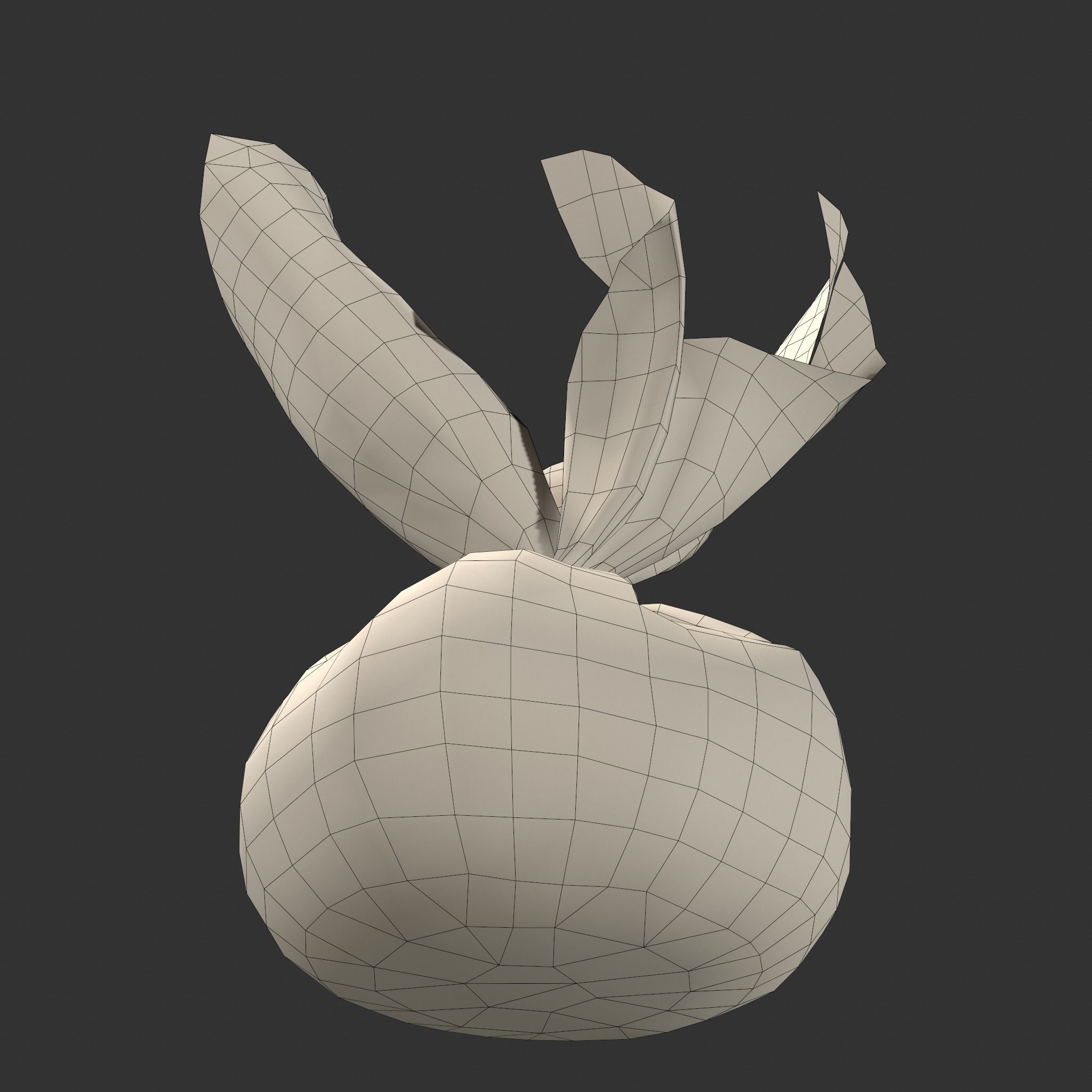 Medieval Cheese Sacks Low-poly 3D model_25