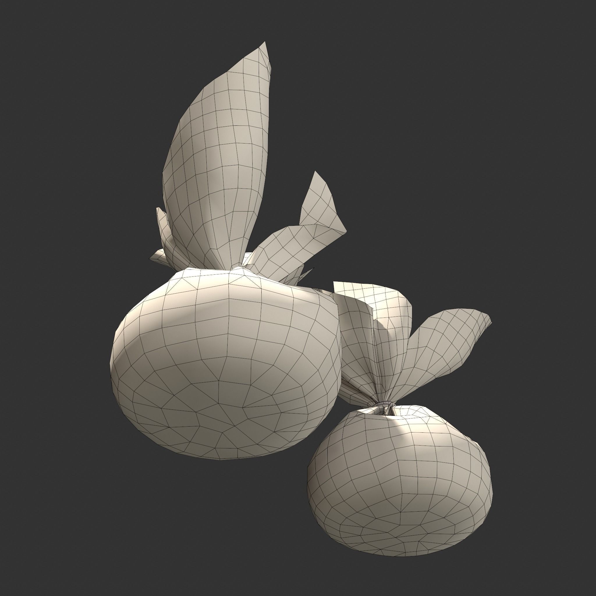 Medieval Cheese Sacks Low-poly 3D model_23