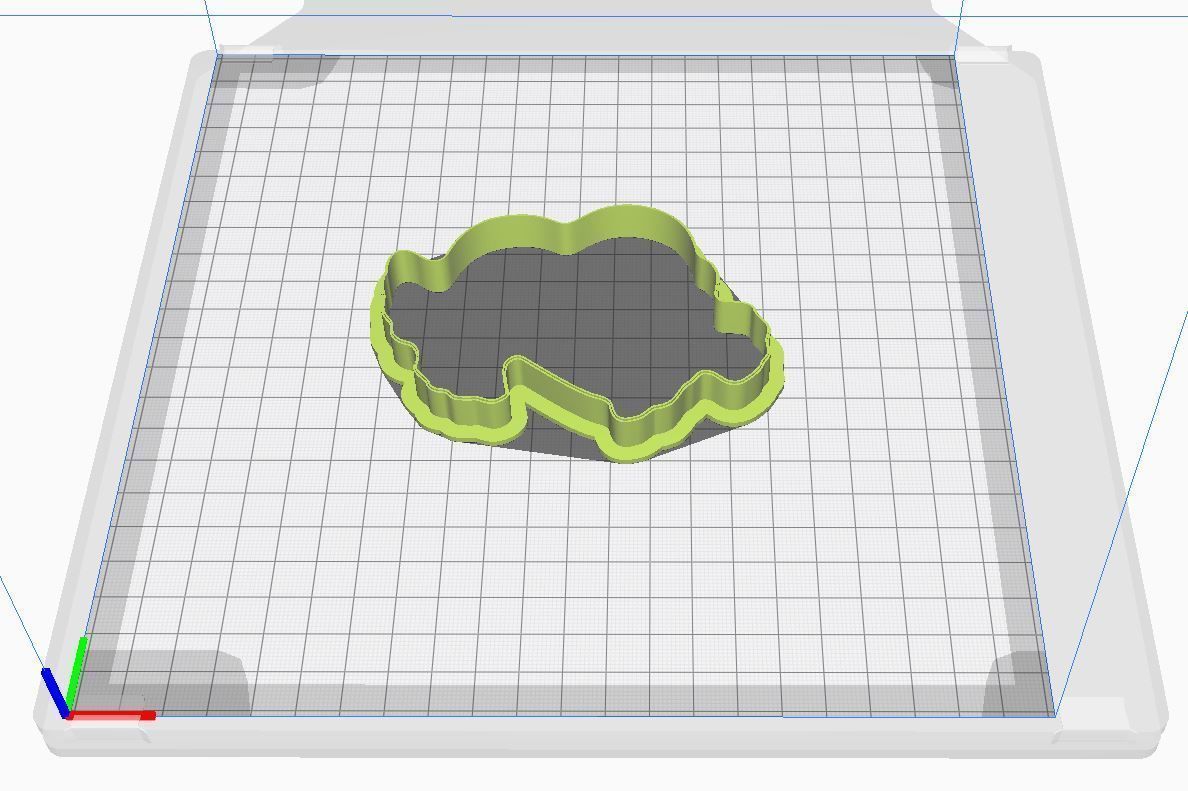 Cookie cutter and stamp - Doves and heart 3D print model_7