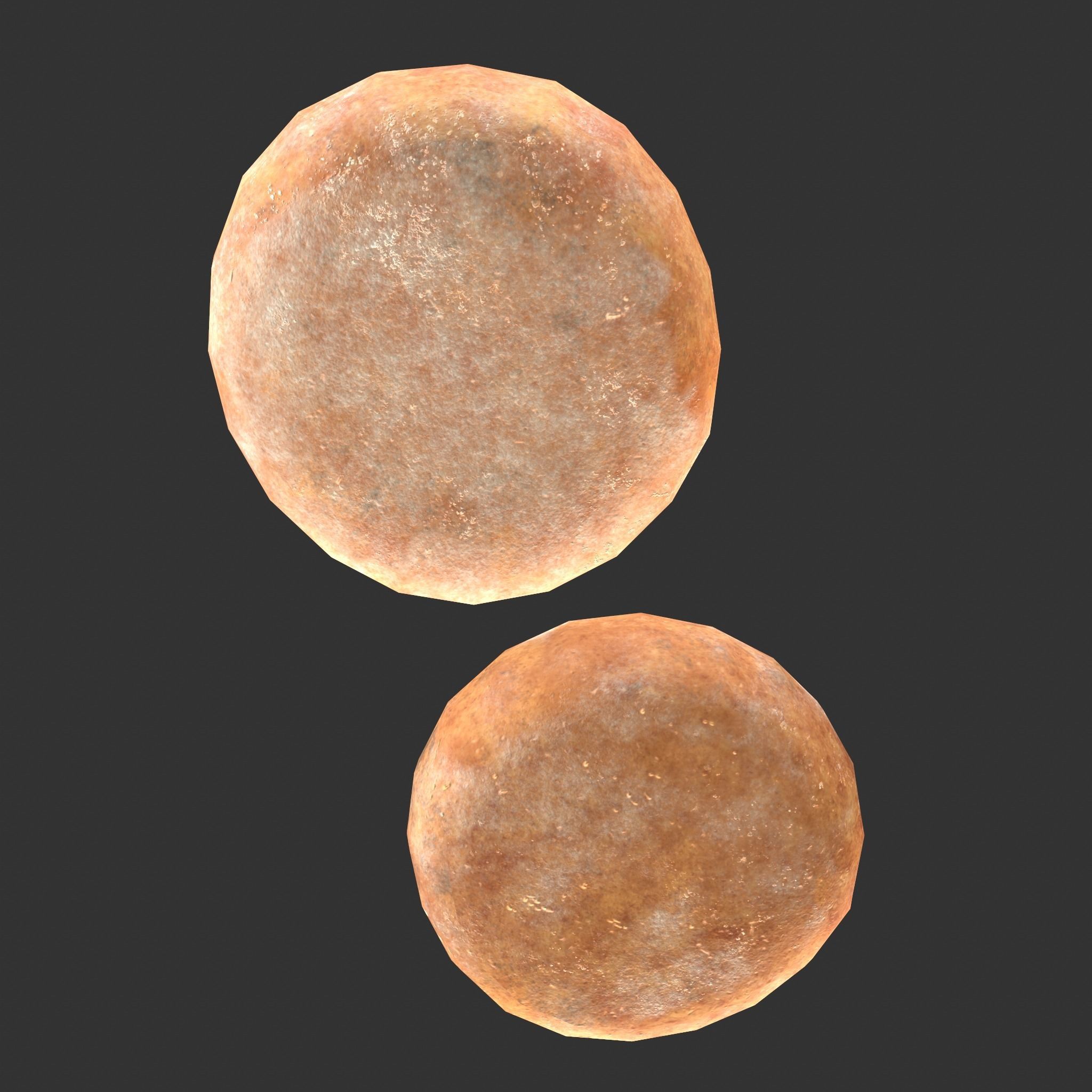 Medieval Cheese Wheels Low-poly 3D model_15