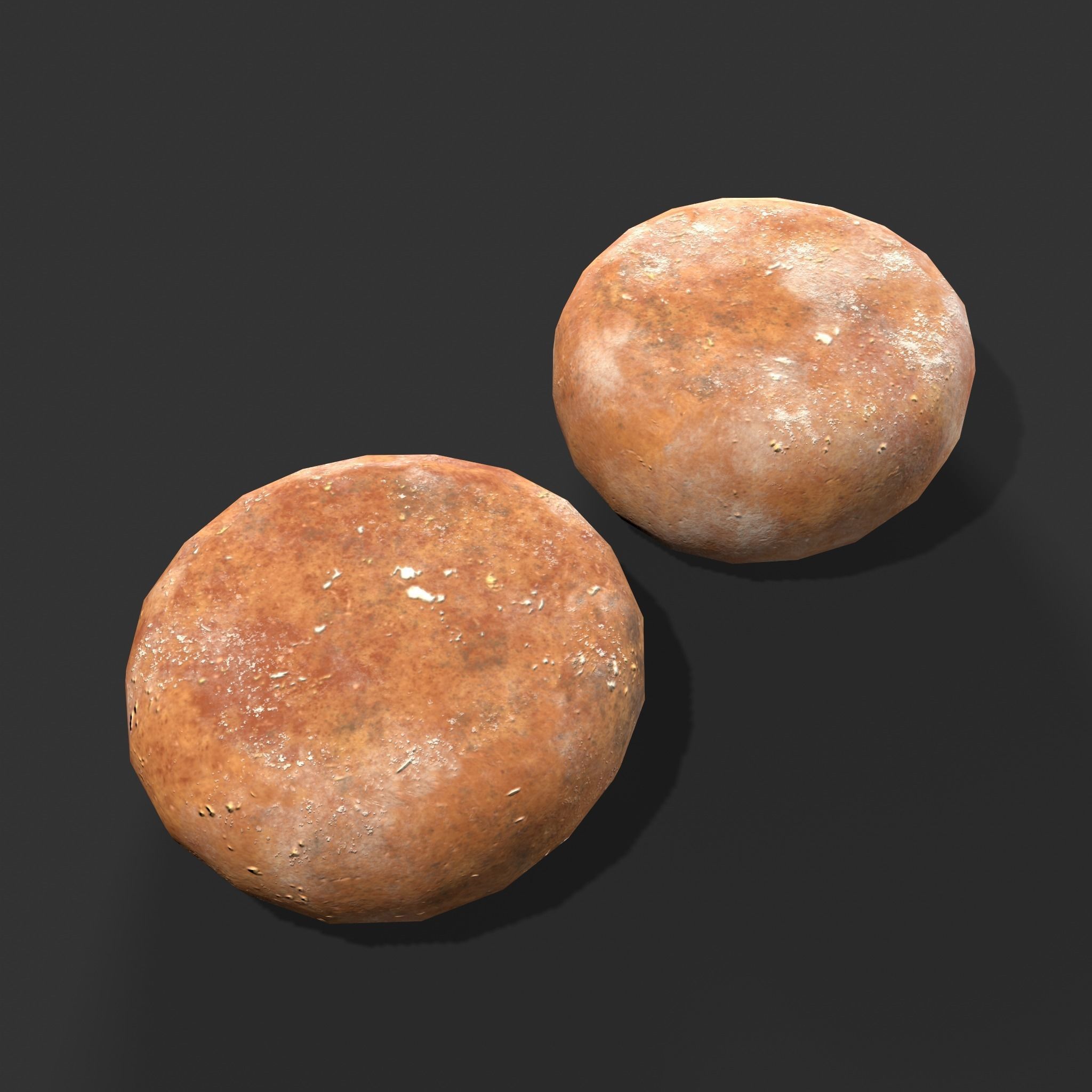 Medieval Cheese Wheels Low-poly 3D model_7