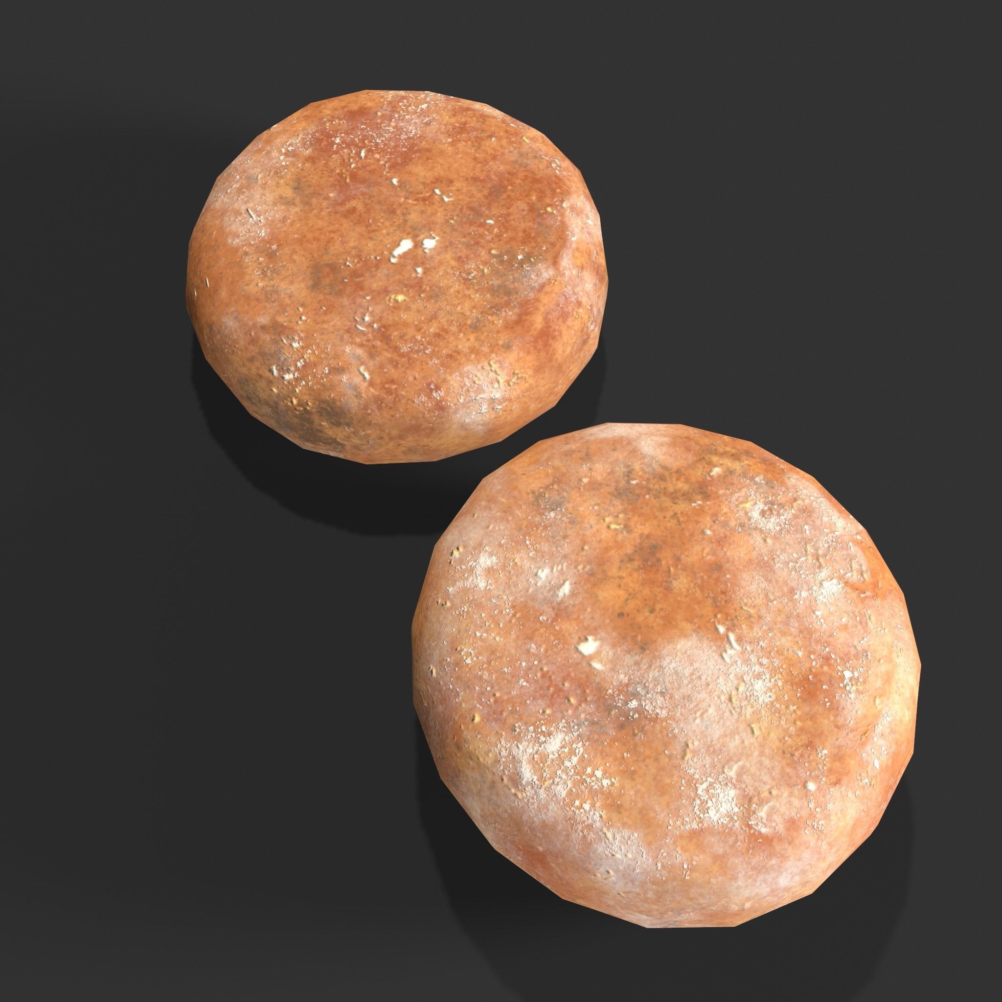 Medieval Cheese Wheels Low-poly 3D model_18