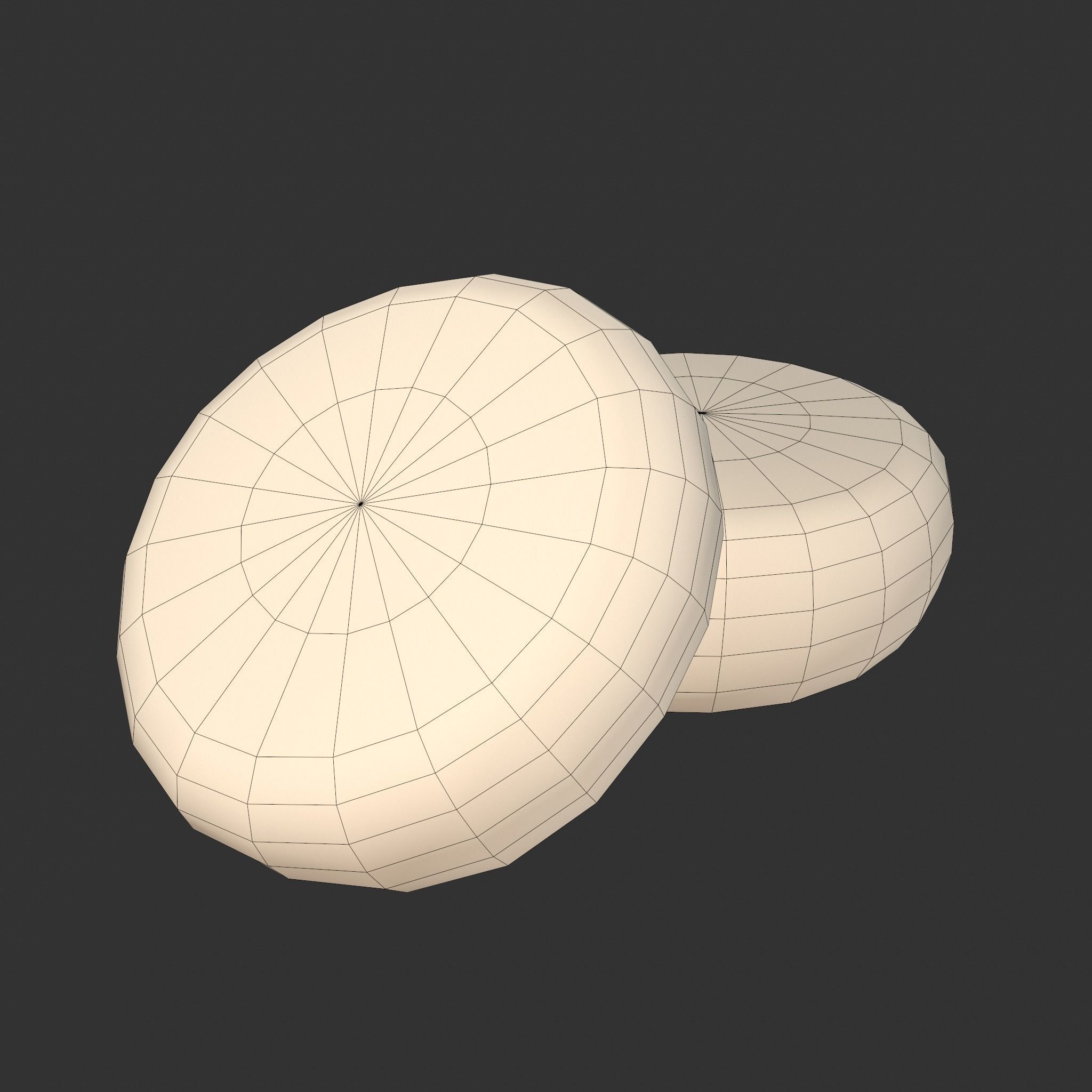 Medieval Cheese Wheels Low-poly 3D model_26