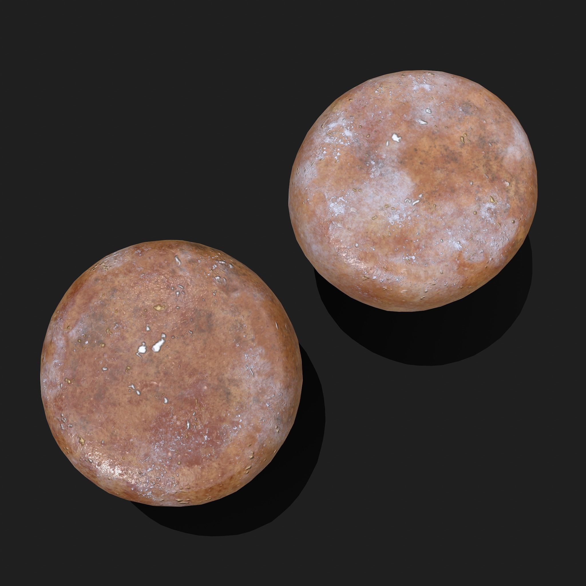 Medieval Cheese Wheels Low-poly 3D model_6