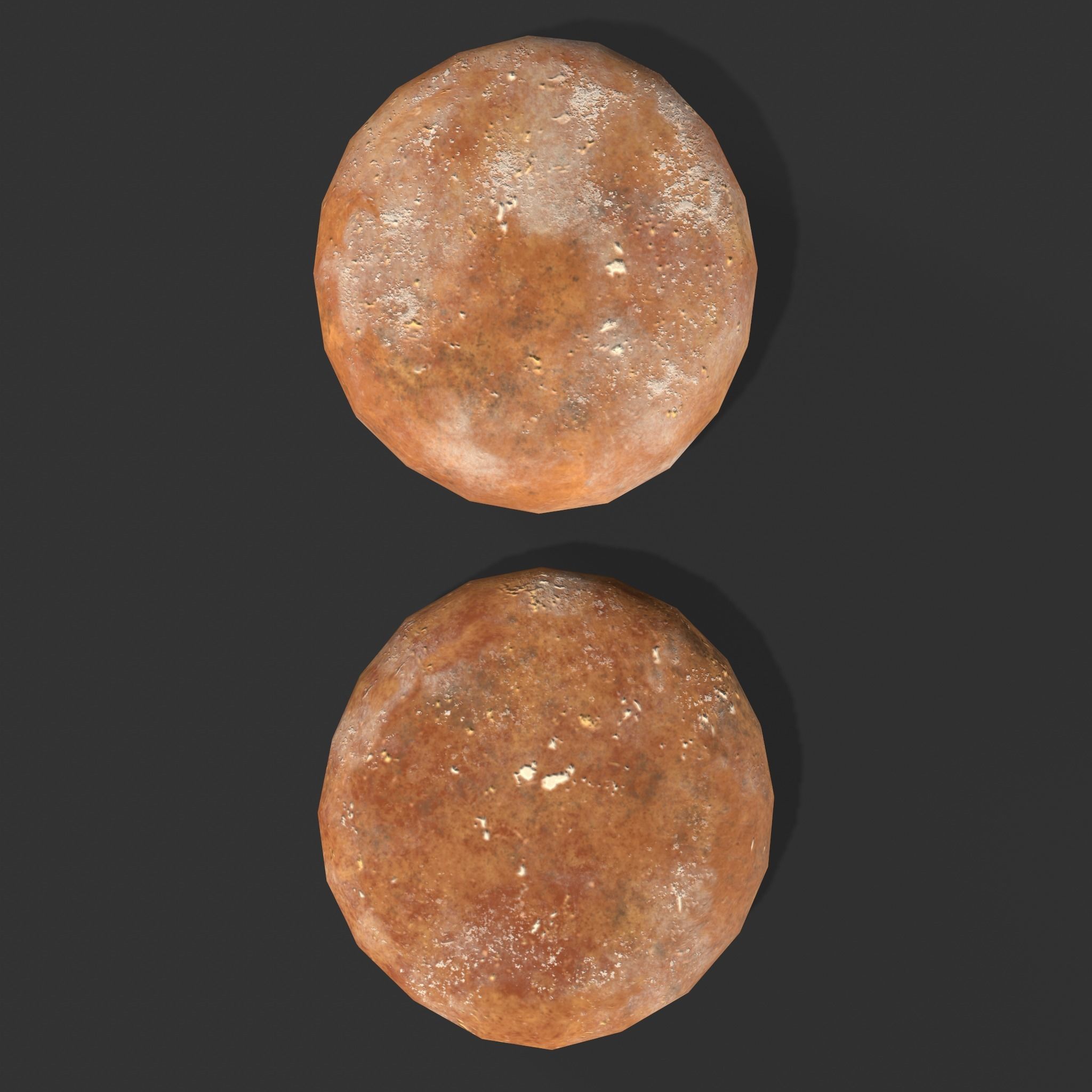 Medieval Cheese Wheels Low-poly 3D model_16