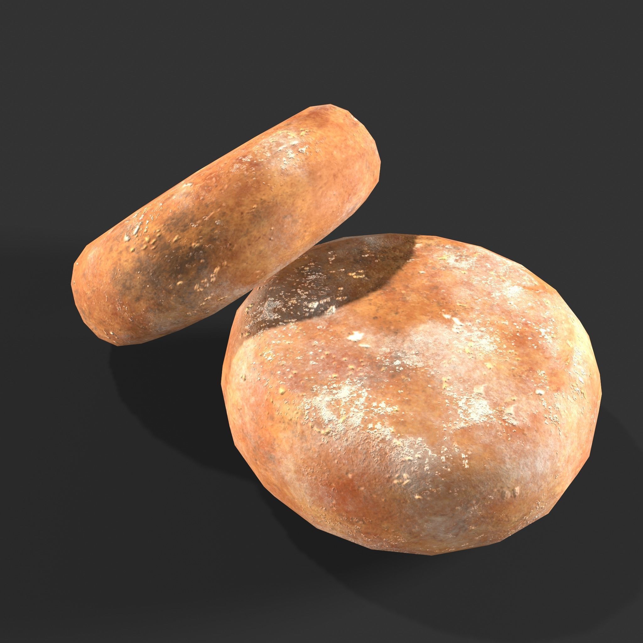 Medieval Cheese Wheels Low-poly 3D model_22