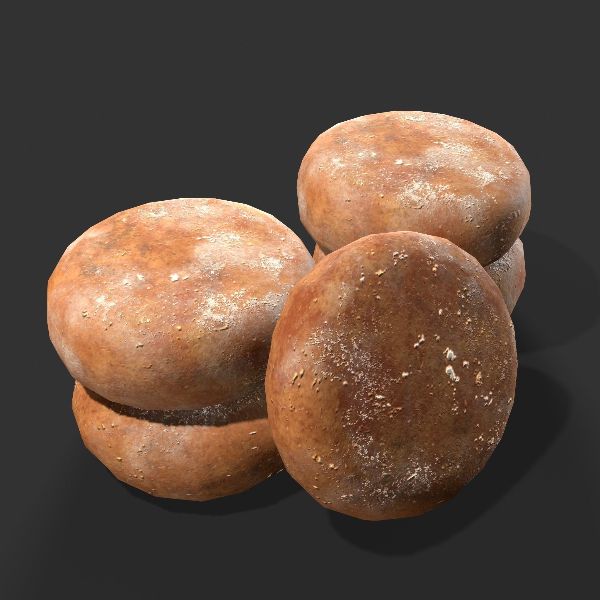 Medieval Cheese Wheels Low-poly 3D model_13