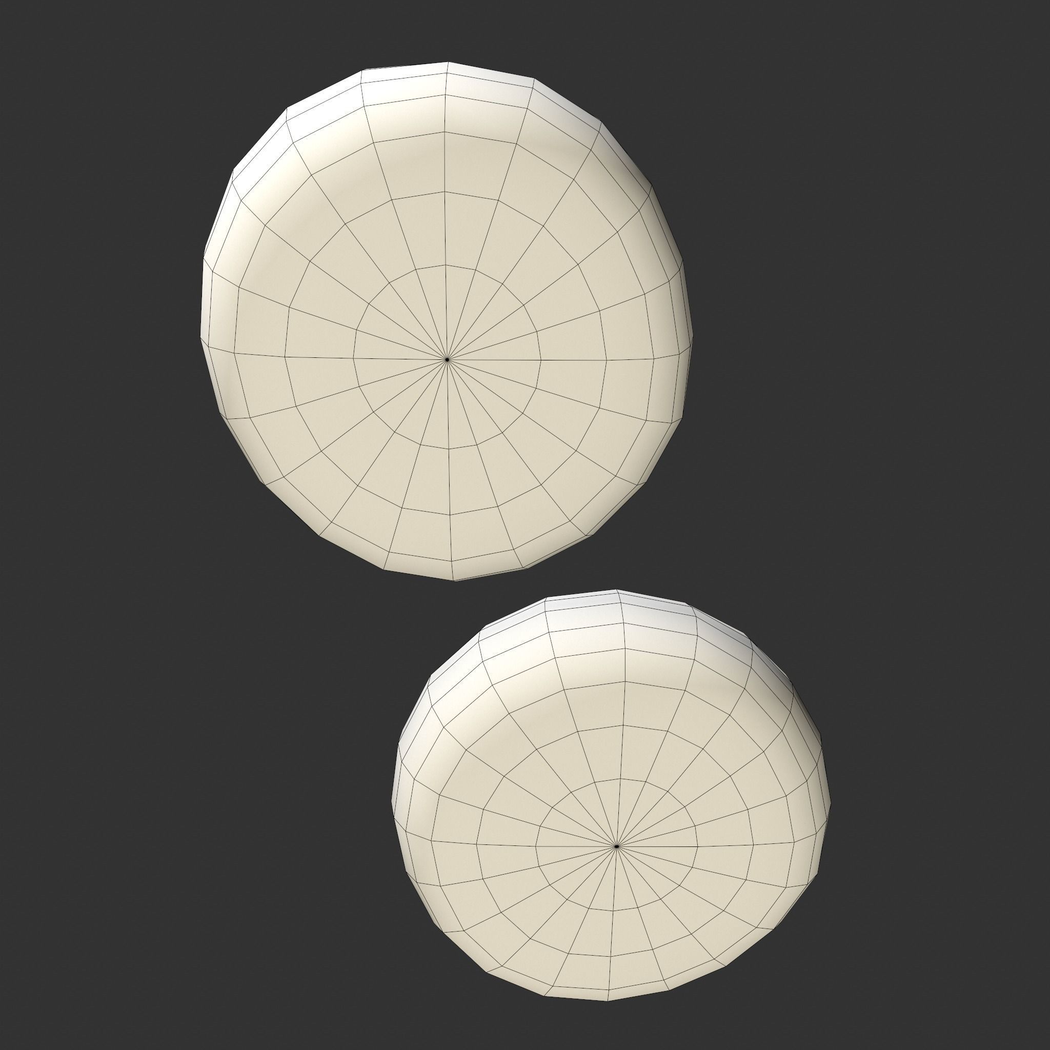 Medieval Cheese Wheels Low-poly 3D model_28