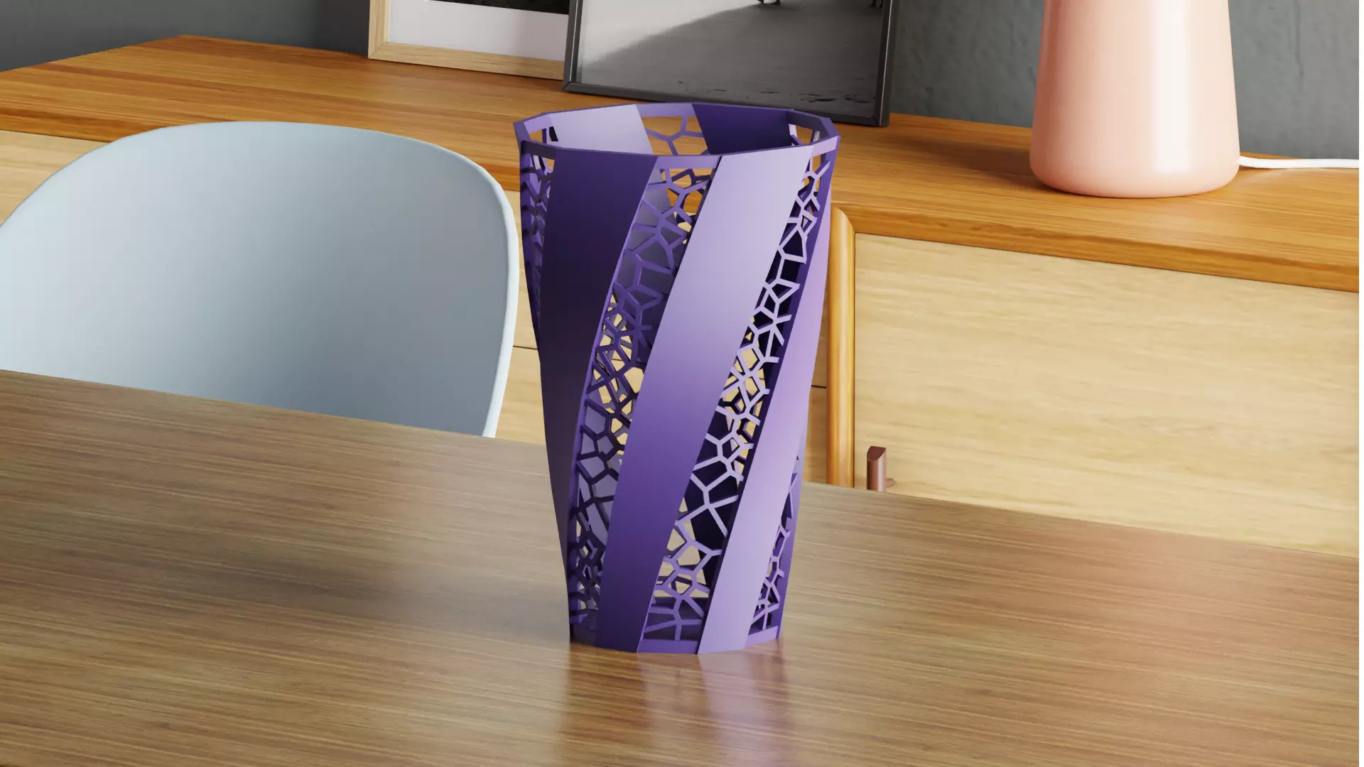 Flower vase 09 3D print model_0