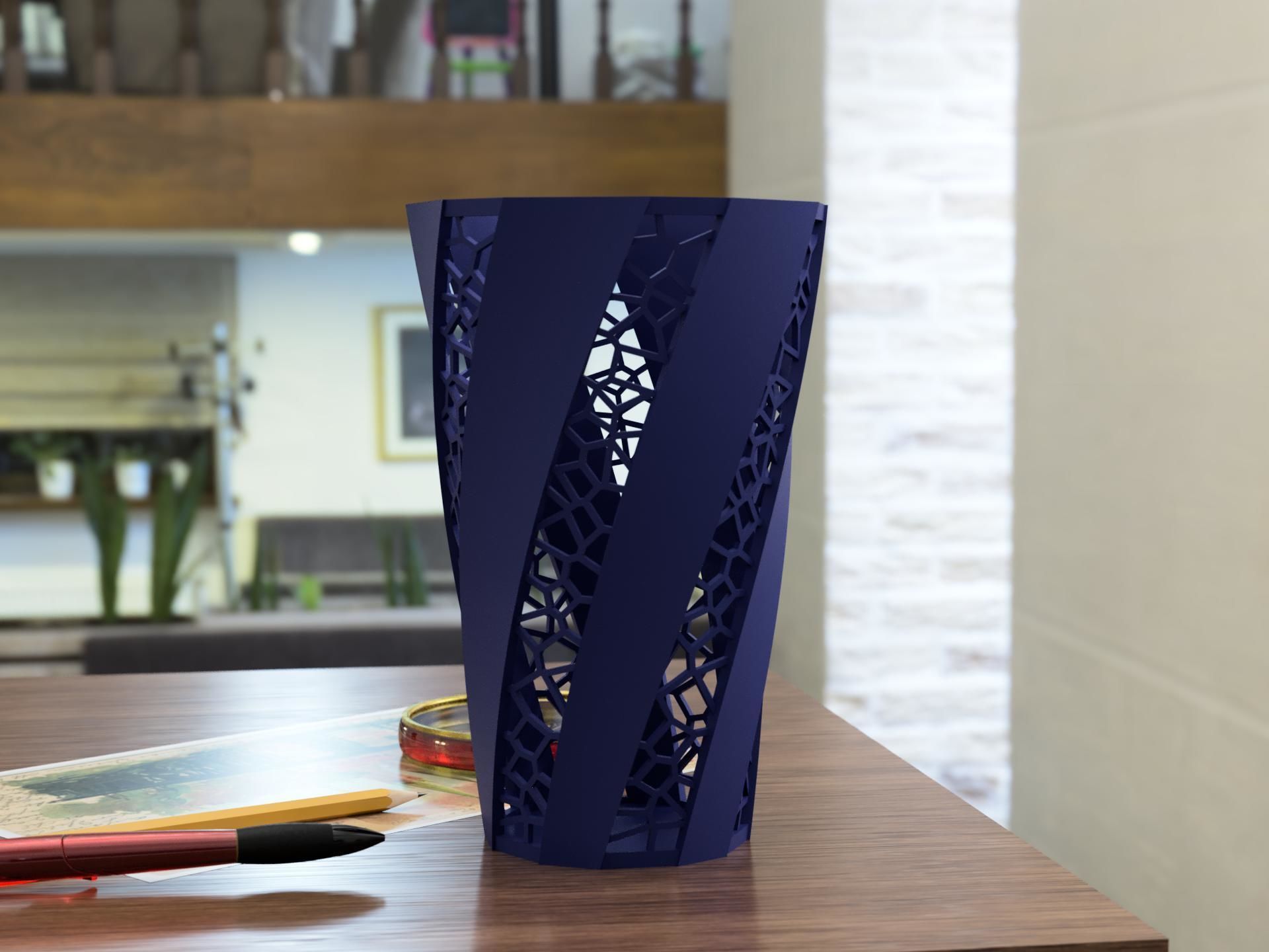 Flower vase 09 3D print model_2