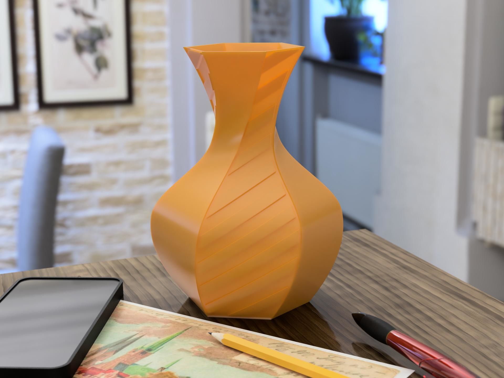 Flower vase 10 3D print model_1