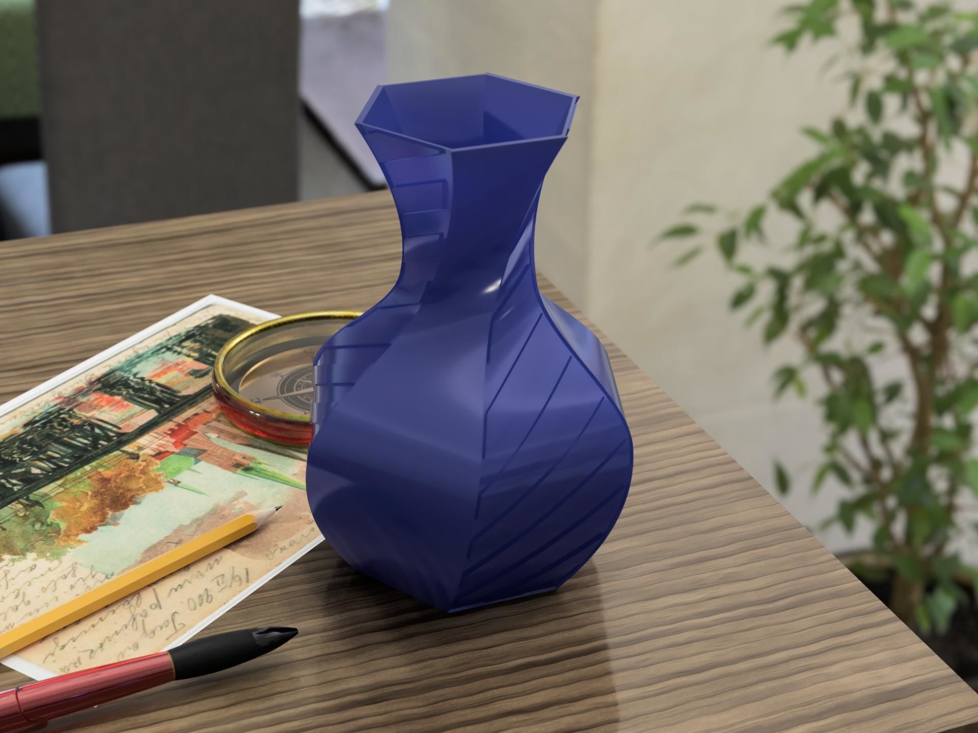 Flower vase 10 3D print model_2