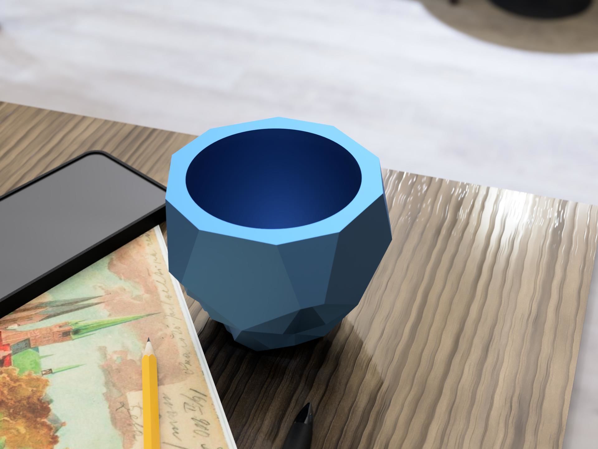 Flower vase 13 pot 3D print model_2