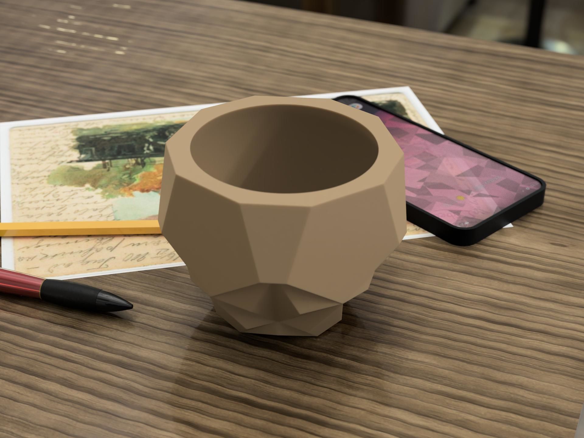 Flower vase 13 pot 3D print model_1