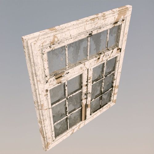 Old dirty window 3D model