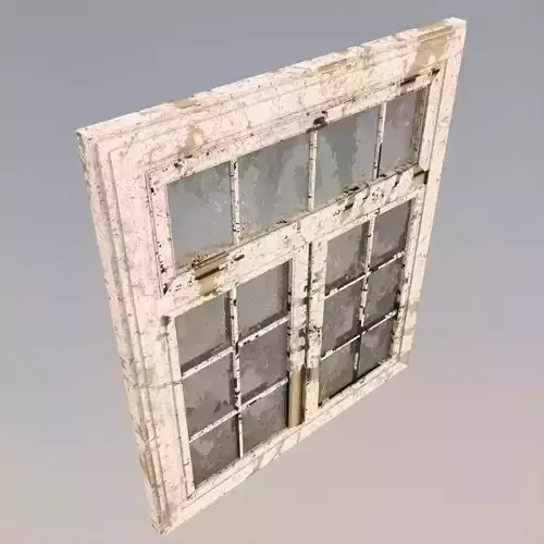 Old dirty window 3D model