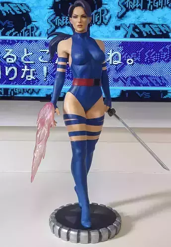 Psylocke Quarter Scale 3D print Model