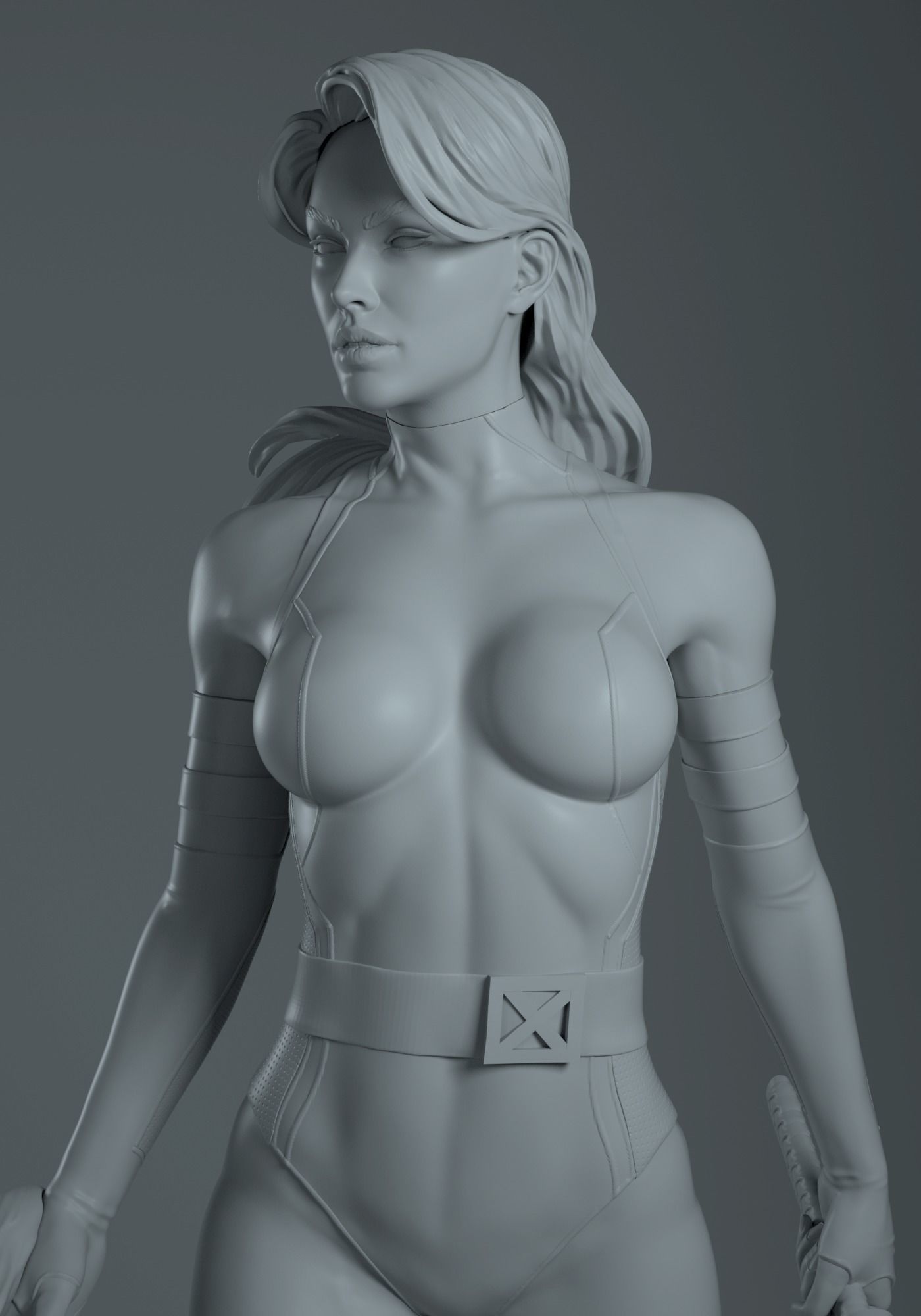 Psylocke Quarter Scale 3D print Model 3D print model_10