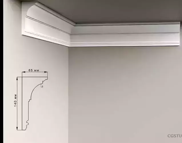 Profile cornice moulding