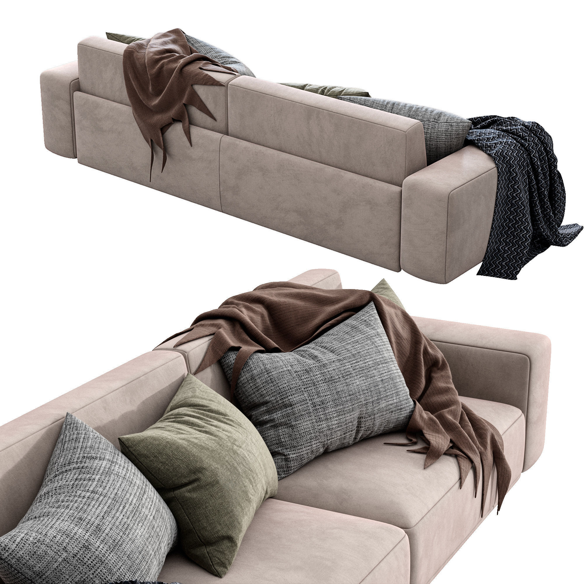 Sofa Dienne Cross 3D model_3