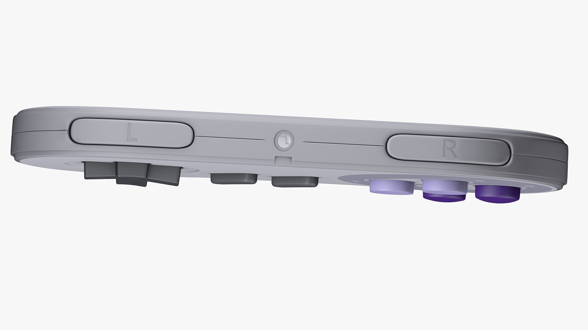 Super Nintendo Controller Without Logo 3D model_9