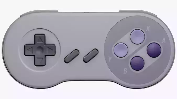 Super Nintendo Controller Without Logo