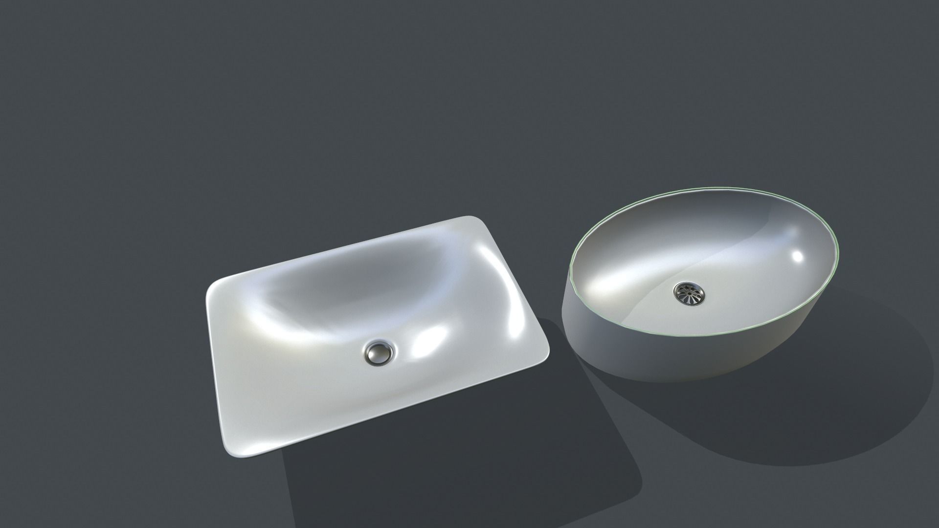 Ceramic sinks 3D model_4