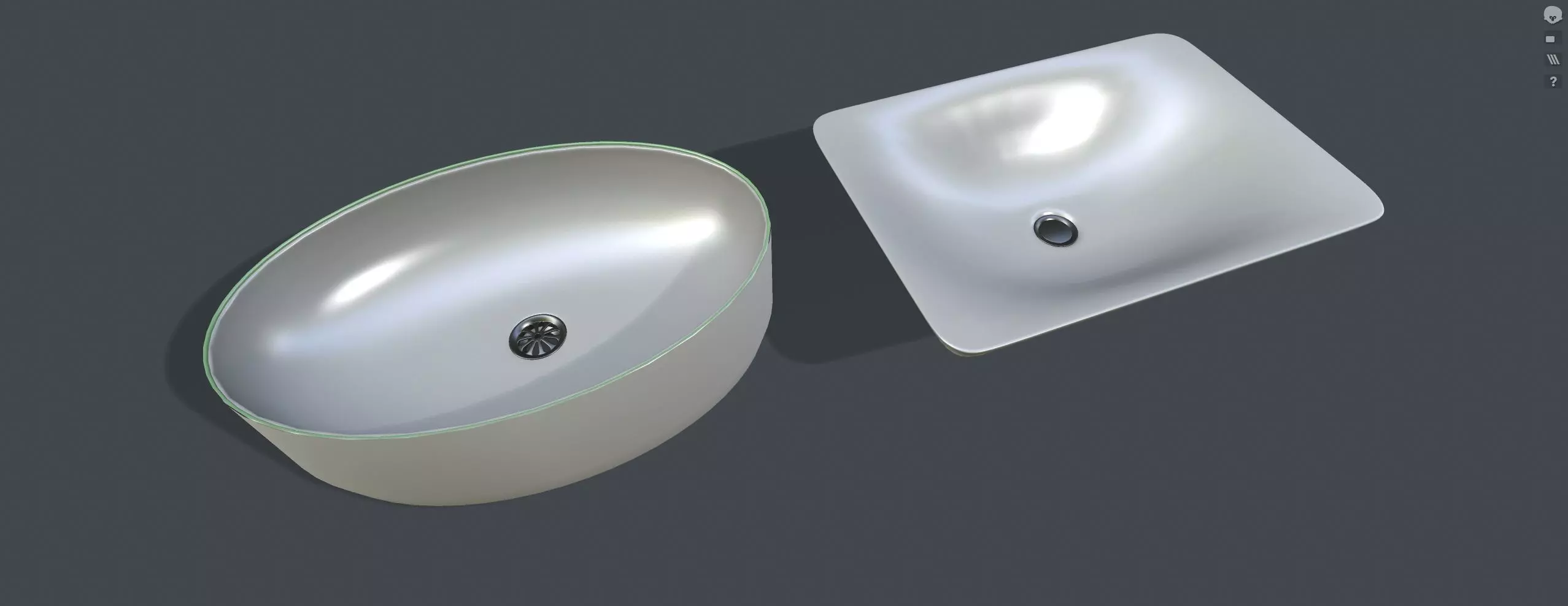 Ceramic sinks 3D model_0