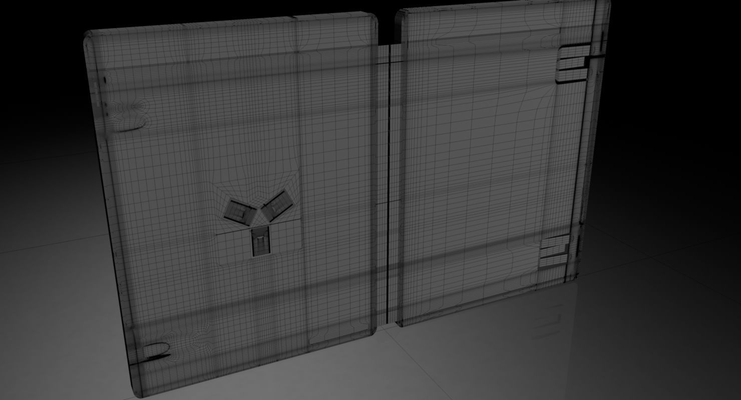 PS3 Empty Case 3D model_10