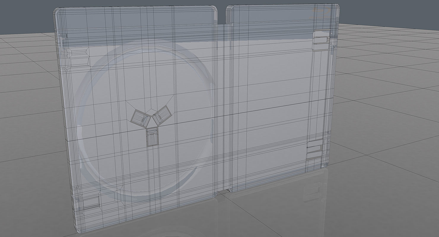 PS3 Empty Case 3D model_8