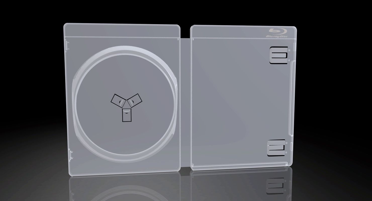 PS3 Empty Case 3D model_4