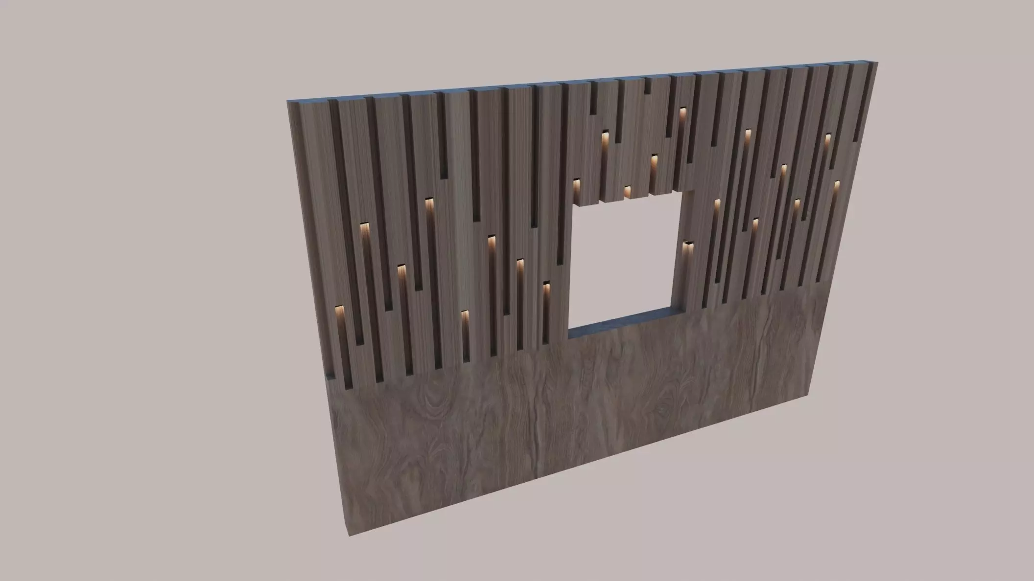 wooden wall Free 3D model