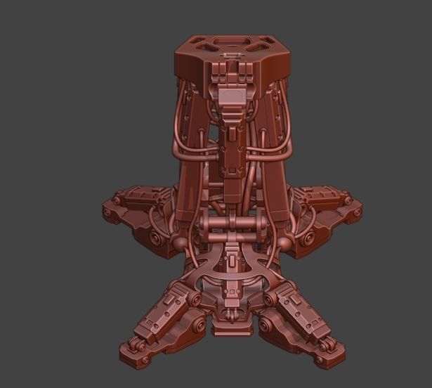 Mech robot leg 3D model_21