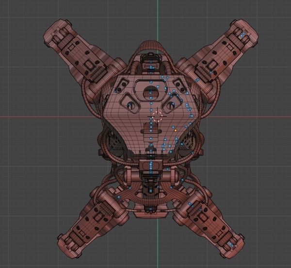 Mech robot leg 3D model_30