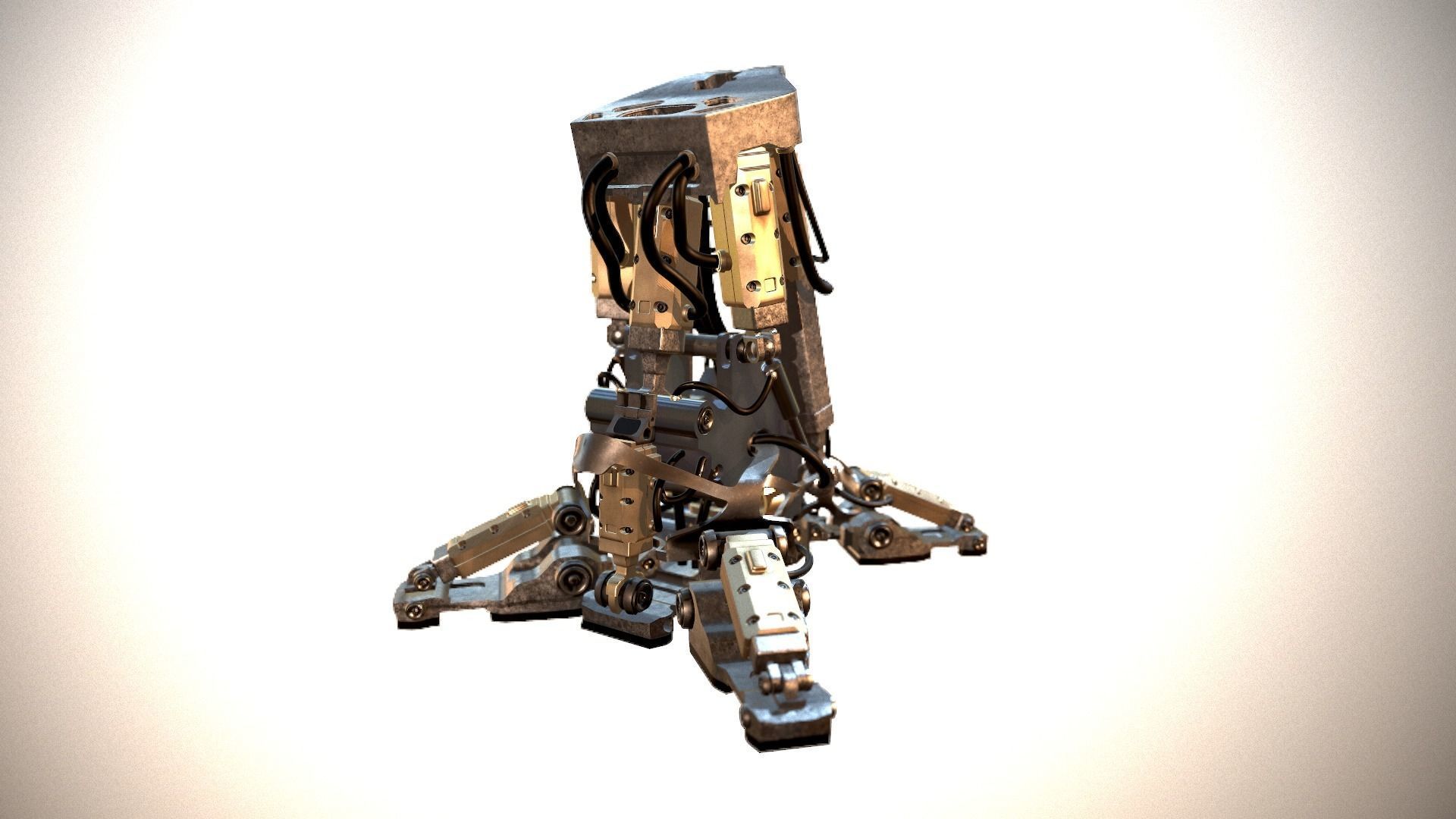 Mech robot leg 3D model_14
