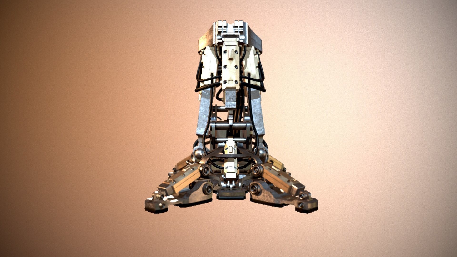 Mech robot leg 3D model_17