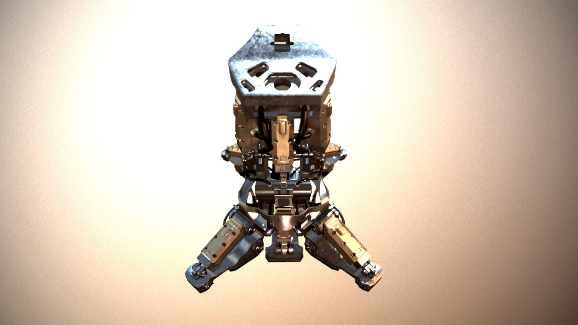 Mech robot leg 3D model_13