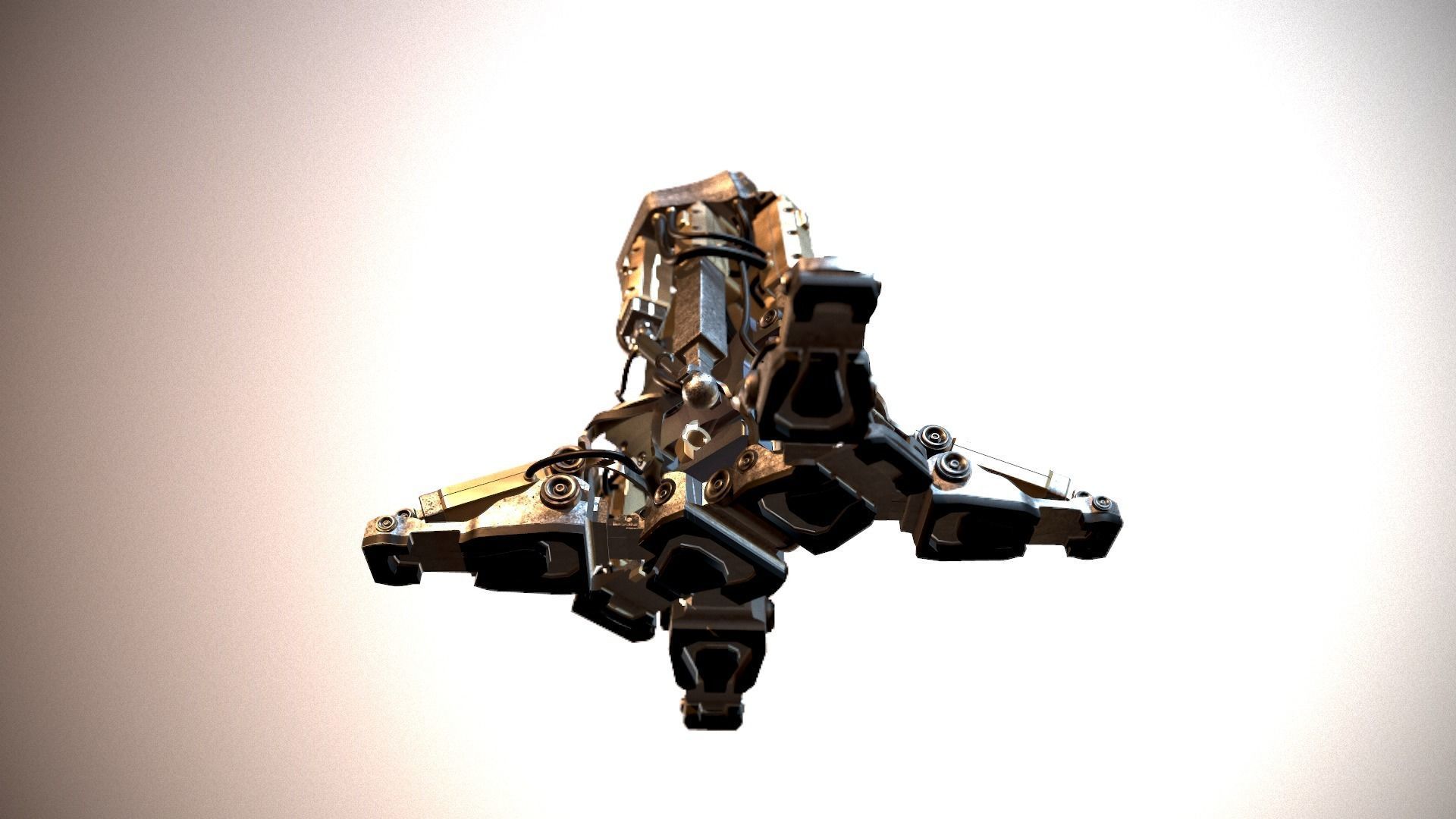 Mech robot leg 3D model_15